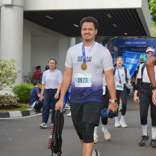 Race photo from KEMLU RUN 2026