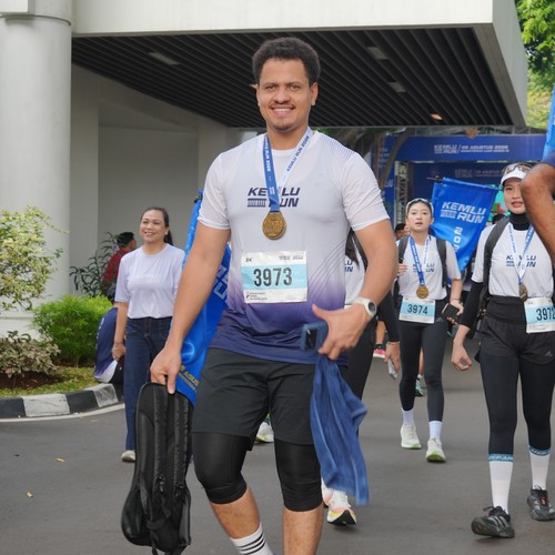 Race photo from KEMLU RUN 2026
