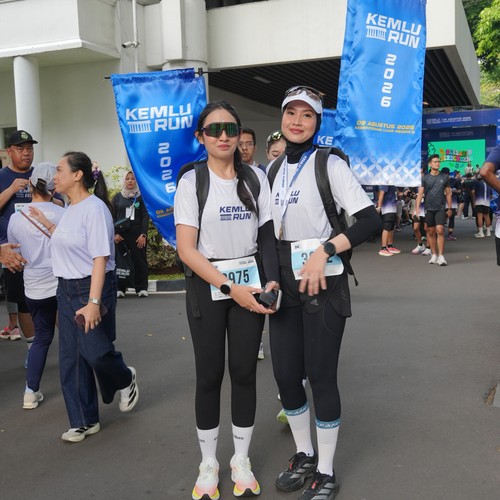 Race photo from KEMLU RUN 2026