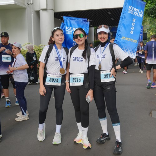 Race photo from KEMLU RUN 2026