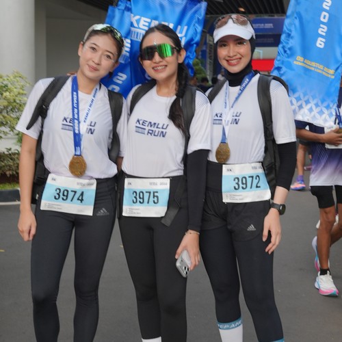 Race photo from KEMLU RUN 2026