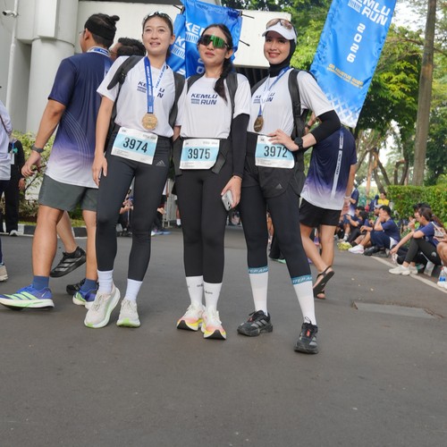 Race photo from KEMLU RUN 2026