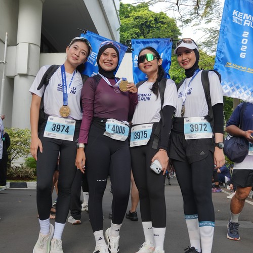 Race photo from KEMLU RUN 2026
