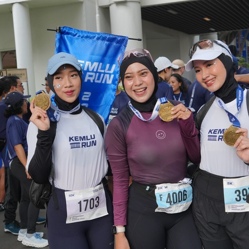 Race photo from KEMLU RUN 2026