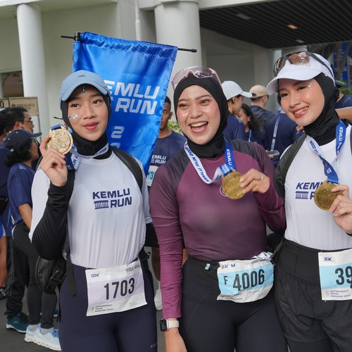 Race photo from KEMLU RUN 2026