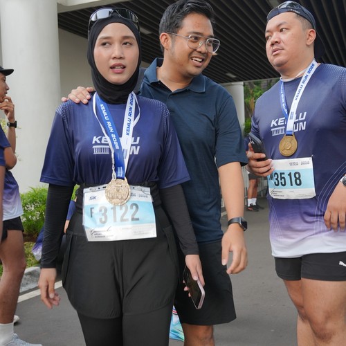 Race photo from KEMLU RUN 2026