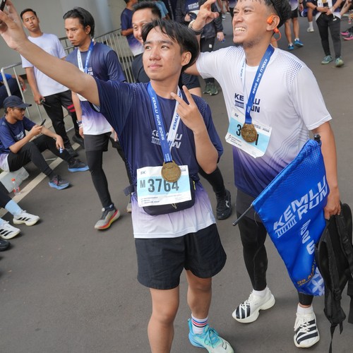 Race photo from KEMLU RUN 2026