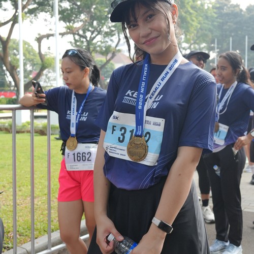 Race photo from KEMLU RUN 2026
