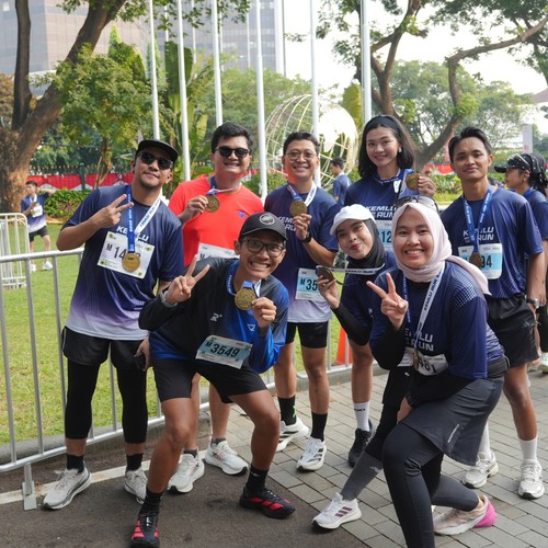 Race photo from KEMLU RUN 2026