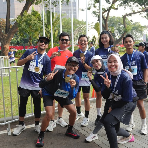 Race photo from KEMLU RUN 2026