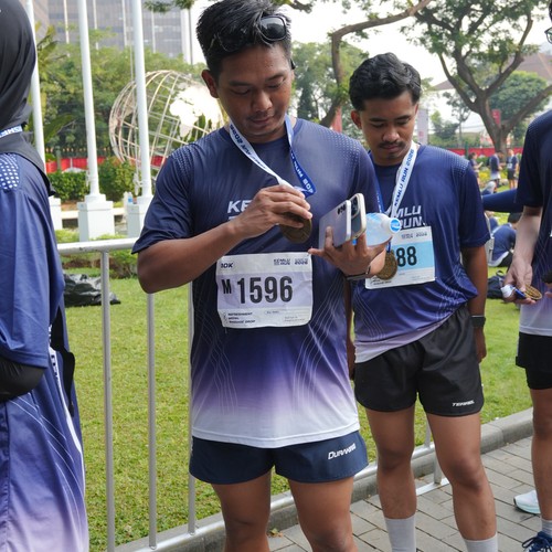 Race photo from KEMLU RUN 2026