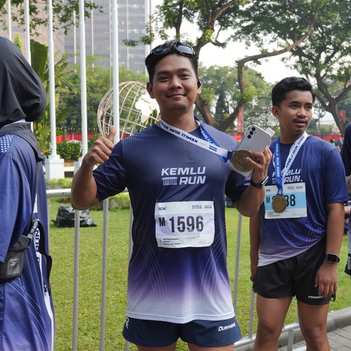 Race photo from KEMLU RUN 2026