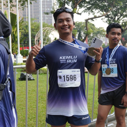 Race photo from KEMLU RUN 2026