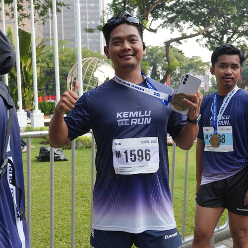 Race photo from KEMLU RUN 2026