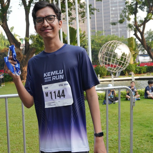 Race photo from KEMLU RUN 2026