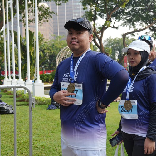 Race photo from KEMLU RUN 2026