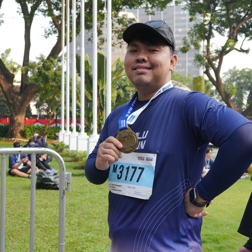 Race photo from KEMLU RUN 2026