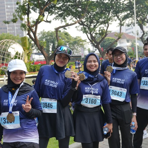 Race photo from KEMLU RUN 2026