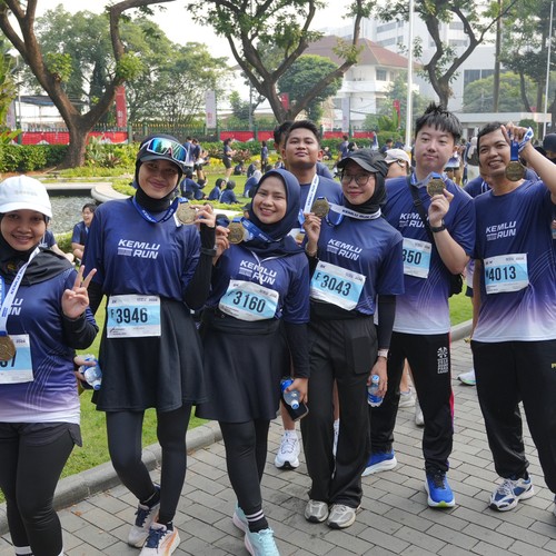 Race photo from KEMLU RUN 2026