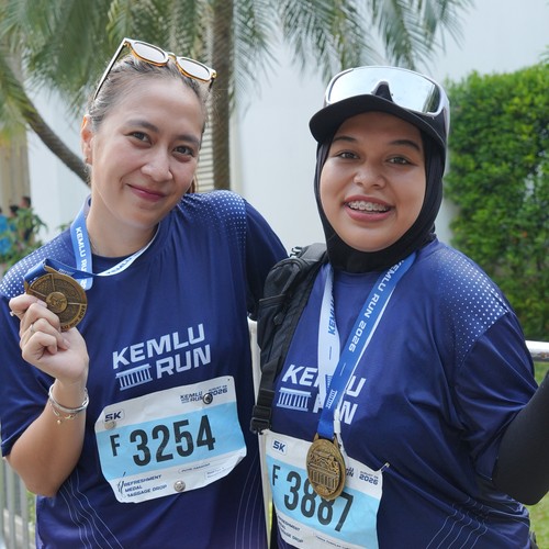 Race photo from KEMLU RUN 2026