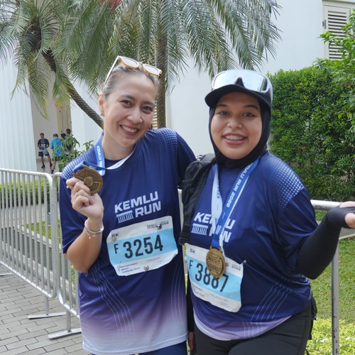 Race photo from KEMLU RUN 2026