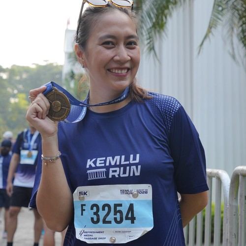 Race photo from KEMLU RUN 2026