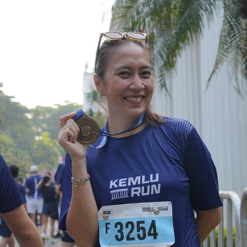 Race photo from KEMLU RUN 2026
