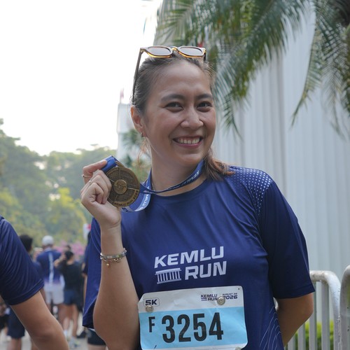 Race photo from KEMLU RUN 2026