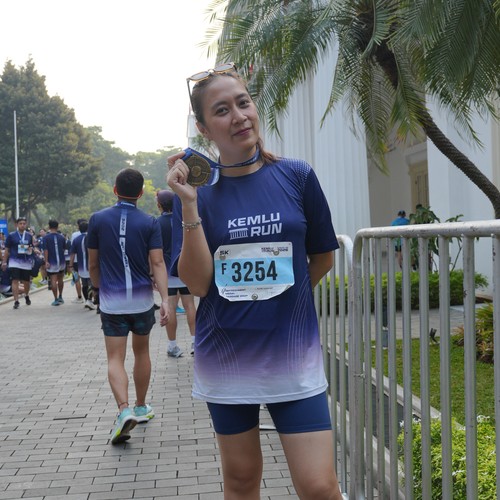 Race photo from KEMLU RUN 2026