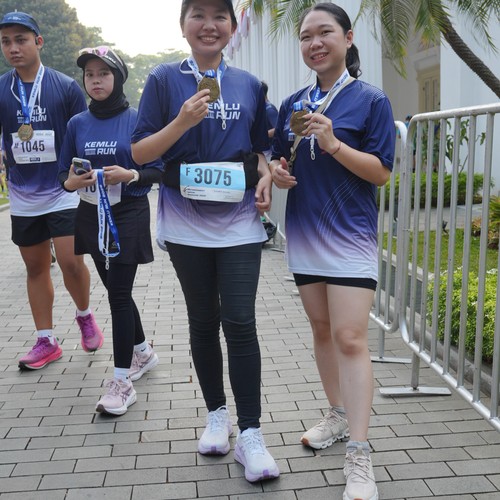 Race photo from KEMLU RUN 2026