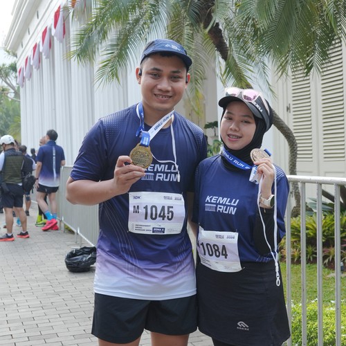 Race photo from KEMLU RUN 2026
