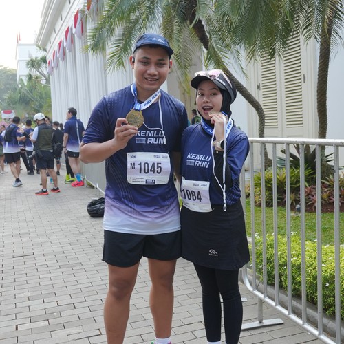 Race photo from KEMLU RUN 2026