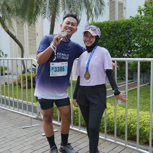Race photo from KEMLU RUN 2026