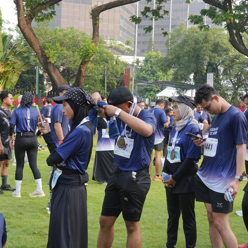 Race photo from KEMLU RUN 2026