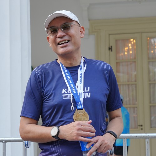 Race photo from KEMLU RUN 2026