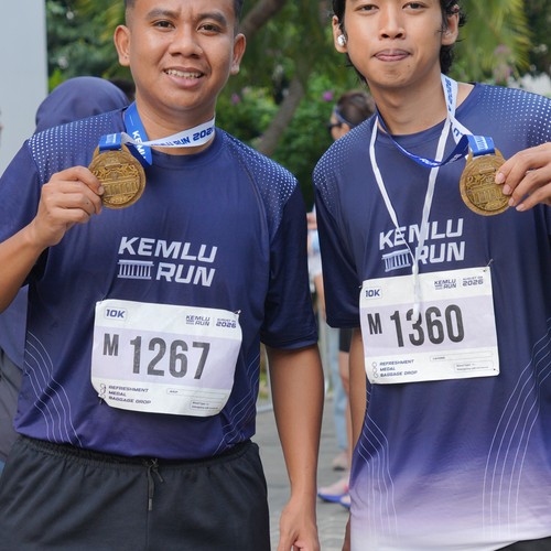 Race photo from KEMLU RUN 2026