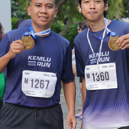 Race photo from KEMLU RUN 2026