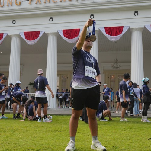 Race photo from KEMLU RUN 2026