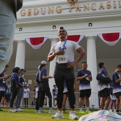 Race photo from KEMLU RUN 2026