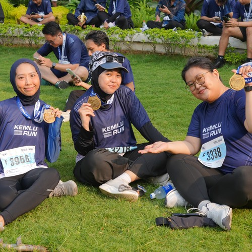 Race photo from KEMLU RUN 2026
