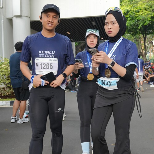 Race photo from KEMLU RUN 2026