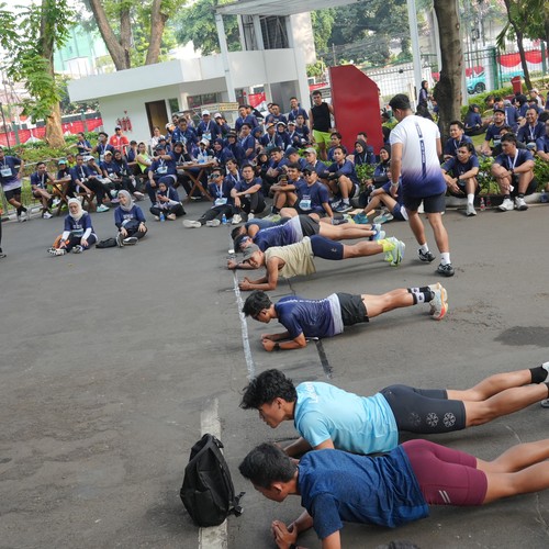 Race photo from KEMLU RUN 2026