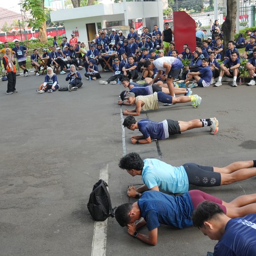 Race photo from KEMLU RUN 2026