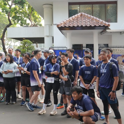 Race photo from KEMLU RUN 2026