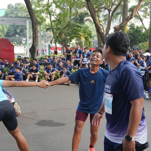Race photo from KEMLU RUN 2026