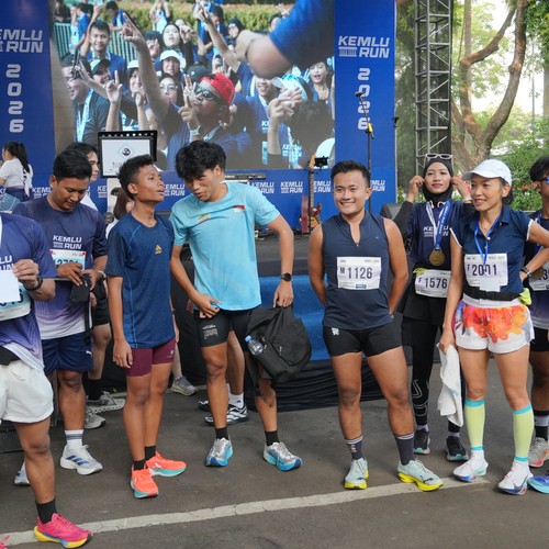 Race photo from KEMLU RUN 2026