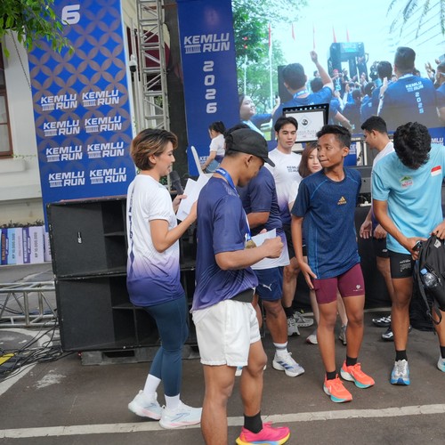 Race photo from KEMLU RUN 2026