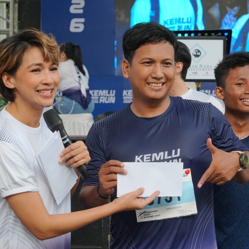 Race photo from KEMLU RUN 2026