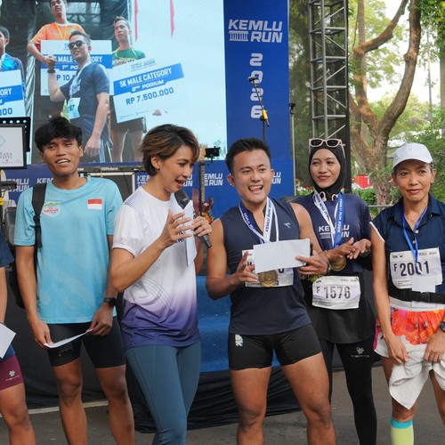 Race photo from KEMLU RUN 2026