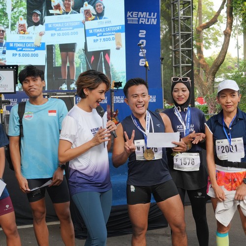Race photo from KEMLU RUN 2026